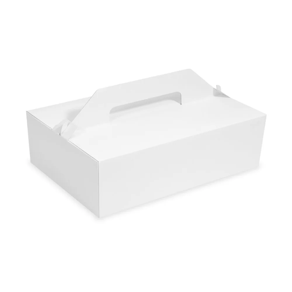 Tragebox für Tortenstücke und Kuchenstücke 27x18x10cm, weiß, 50 Stk. – Bild 2