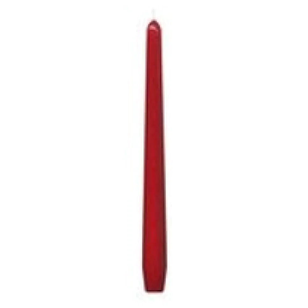 Spitzkerzen 245 mm, 8 Stunden Brenndauer, rot, 10 Stk. – Bild 3