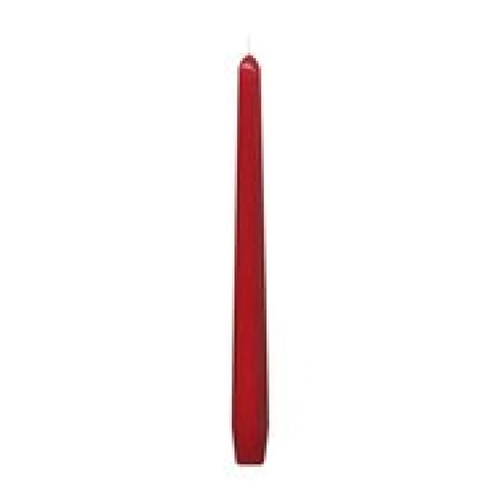 Spitzkerzen 245 mm, 8 Stunden Brenndauer, rot, 10 Stk.