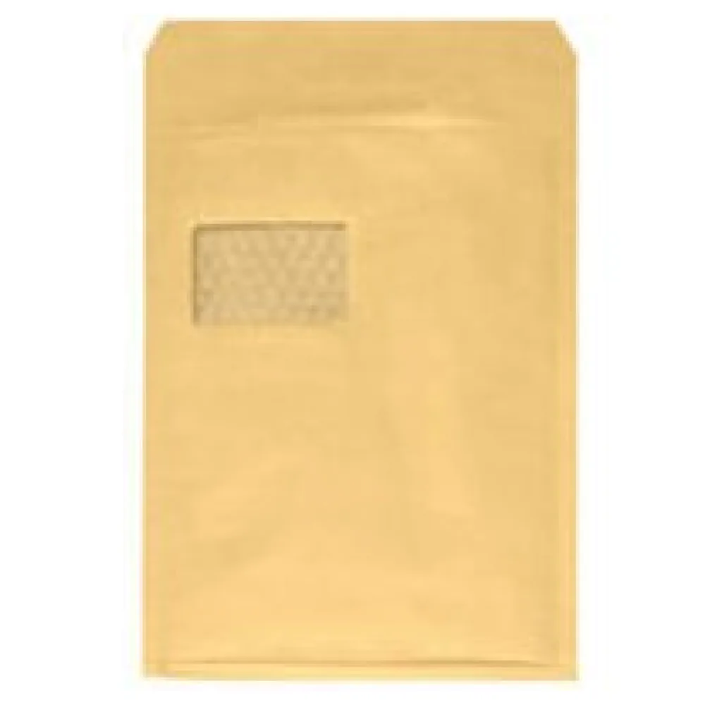 WIN Luftpolstertasche 7/G-17, 230x340mm, mit Fenster, für C4+, braun – Bild 3