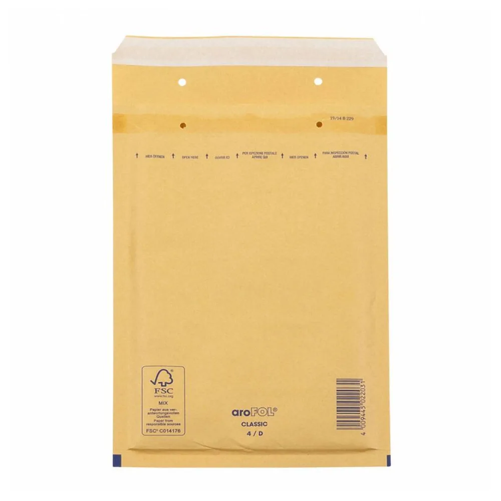 CLASSIC Luftpolstertasche 4/D-14, 180x265mm, für B5, braun – Bild 2
