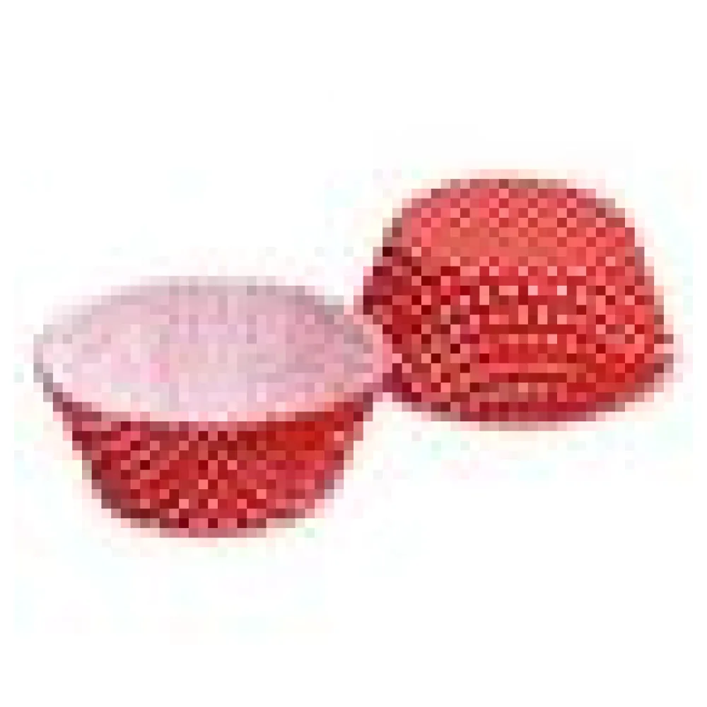 Muffinkapseln Gebäckkapseln Rot mit weißen Punkten O 50 x 30 mm, 40 Stk. – Bild 4