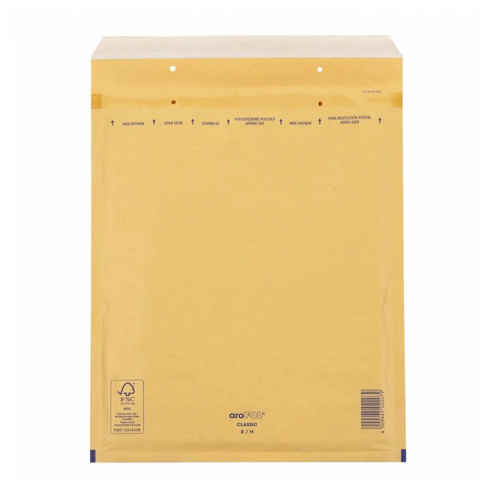 CLASSIC Luftpolstertasche 8/H-18, 270x360mm, für B4, braun – Bild 2
