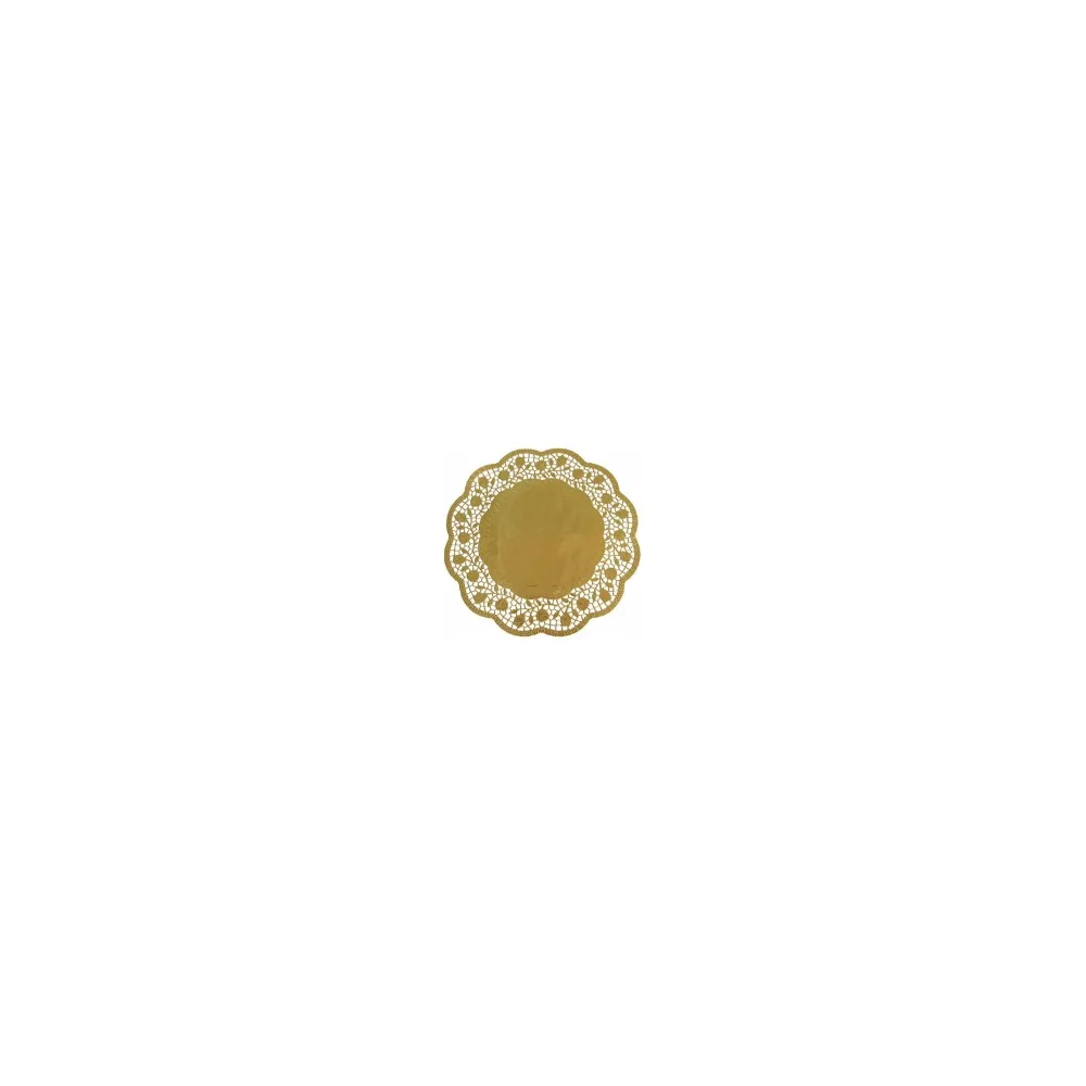 Deko-Tortenspitzen rund gold O 30 cm, 4 Stk.