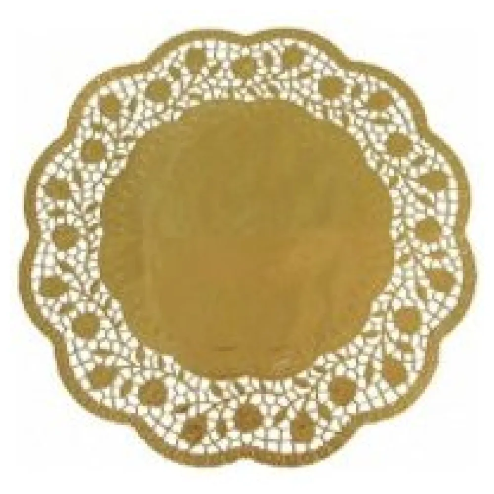 Deko-Tortenspitzen rund gold O 32 cm, 4 Stk. – Bild 3