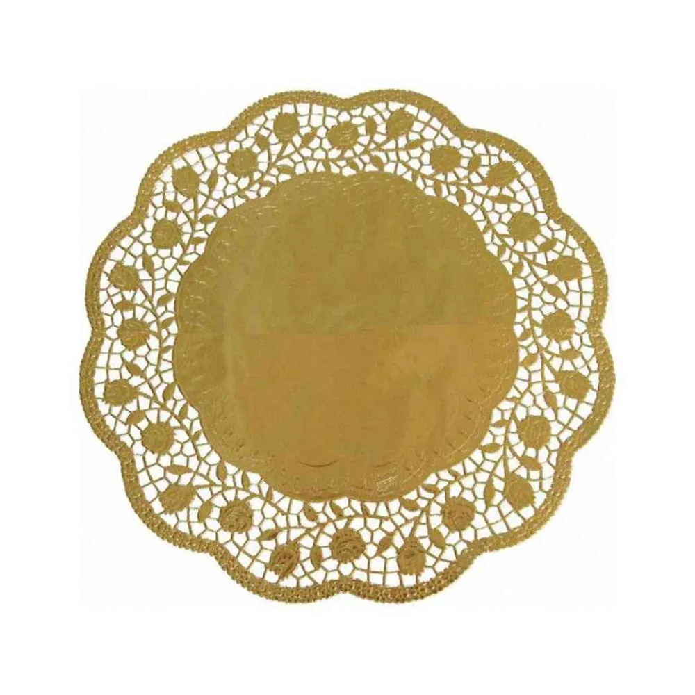 Deko-Tortenspitzen rund gold O 36 cm, 4 Stk. – Bild 2