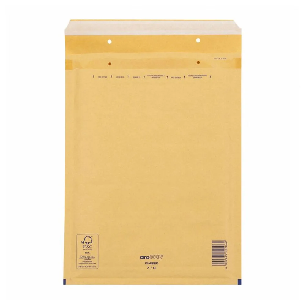 CLASSIC Luftpolstertasche 7/G-17, 230x340mm, für C4+, braun – Bild 2