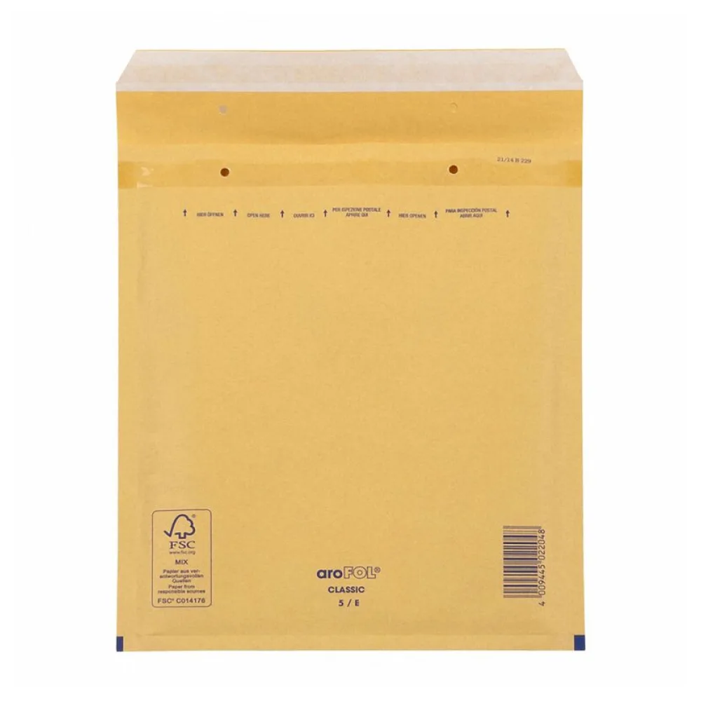 CLASSIC Luftpolstertasche 5/E-15, 220x265mm, für B5+, braun – Bild 2