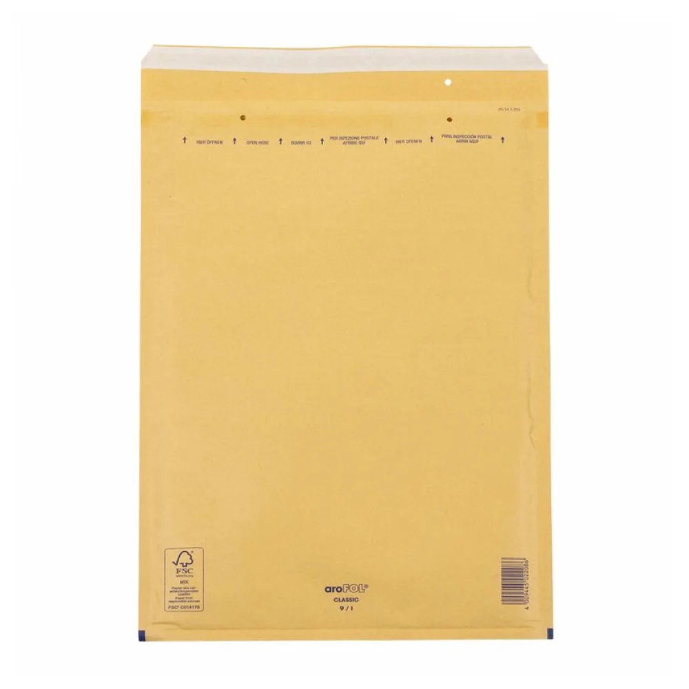 CLASSIC Luftpolstertasche 9/J-19, 300x445mm, für A3, braun – Bild 2