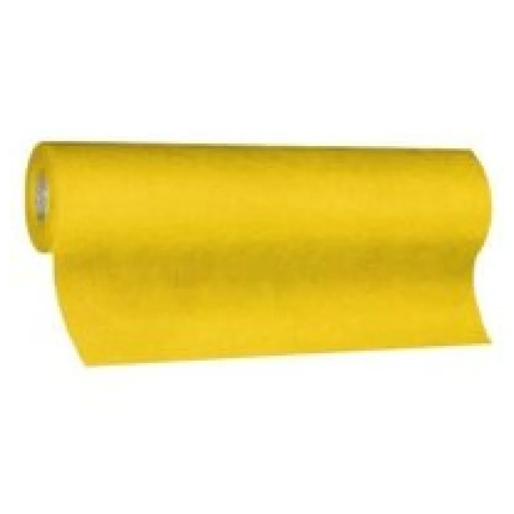 Tischläufer Airlaid 24m x 40cm - alle 120cm perforiert, stoffähnlich, gelb – Bild 3