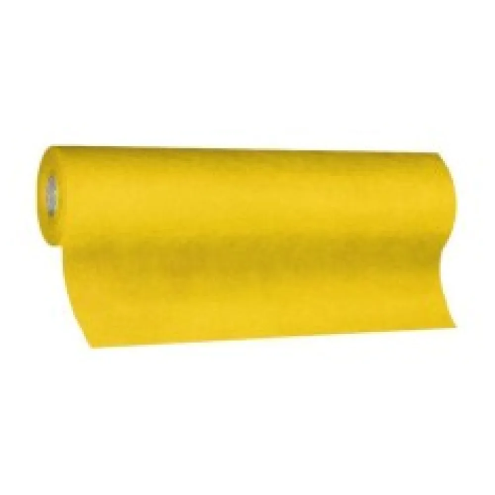 Tischläufer Airlaid 24m x 40cm - alle 120cm perforiert, stoffähnlich, gelb