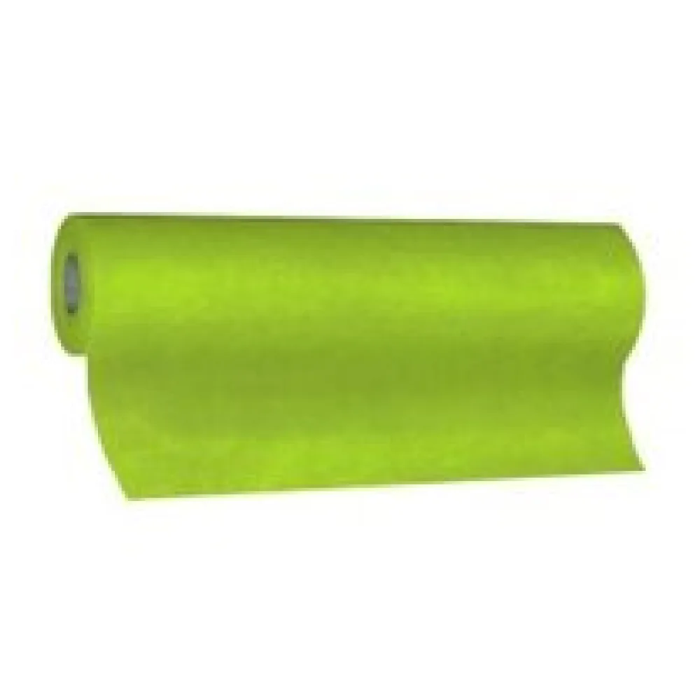 Tischläufer Airlaid 24m x 40cm - alle 120cm perforiert, stoffähnlich, gelbgrün – Bild 3