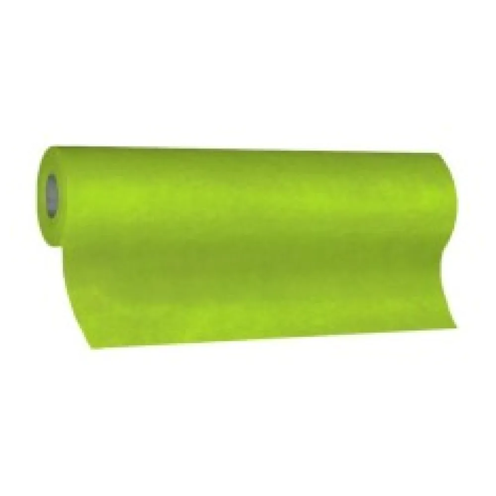 Tischläufer Airlaid 24m x 40cm - alle 120cm perforiert, stoffähnlich, gelbgrün