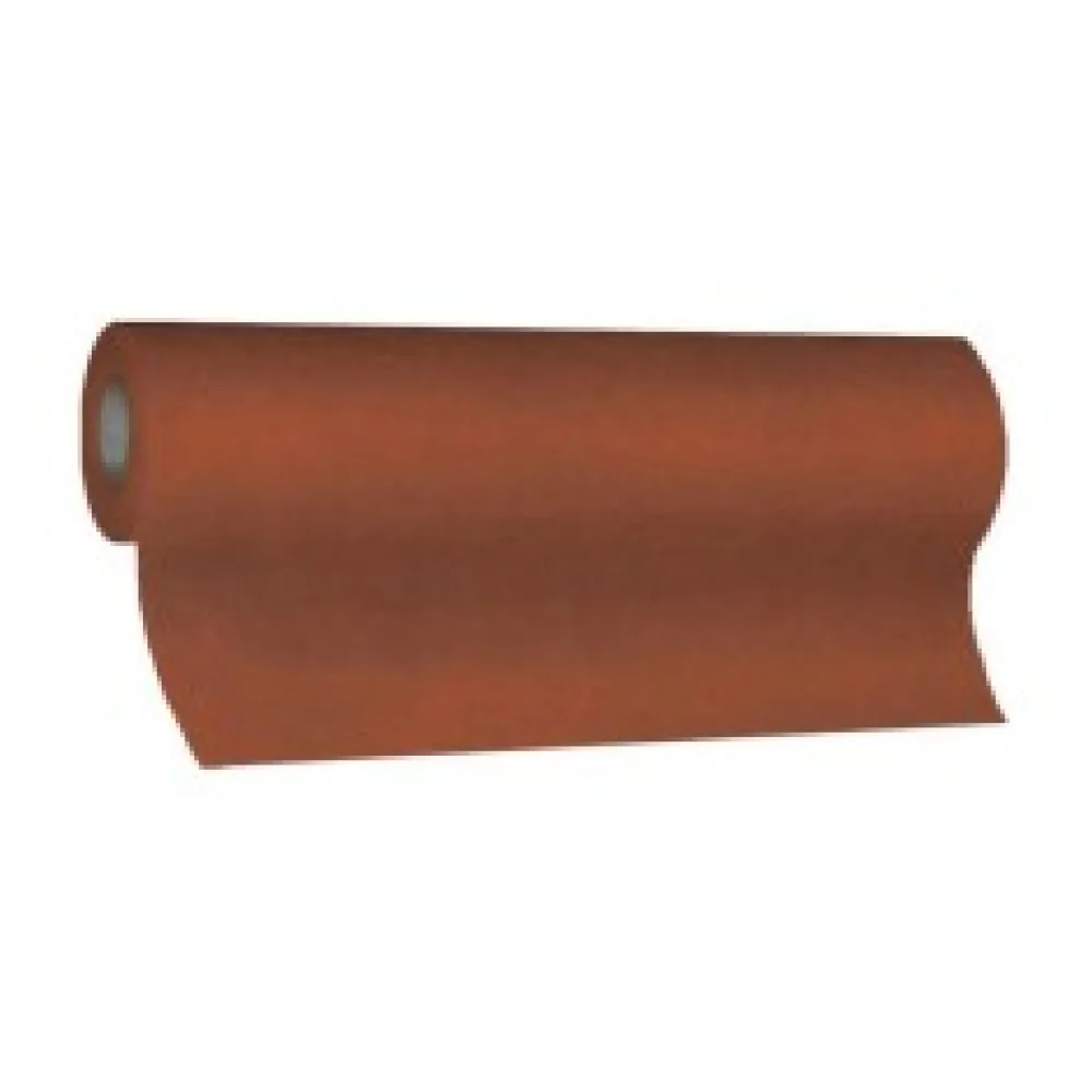 Tischläufer Airlaid 24m x 40cm - alle 120cm perforiert, stoffähnlich, braun