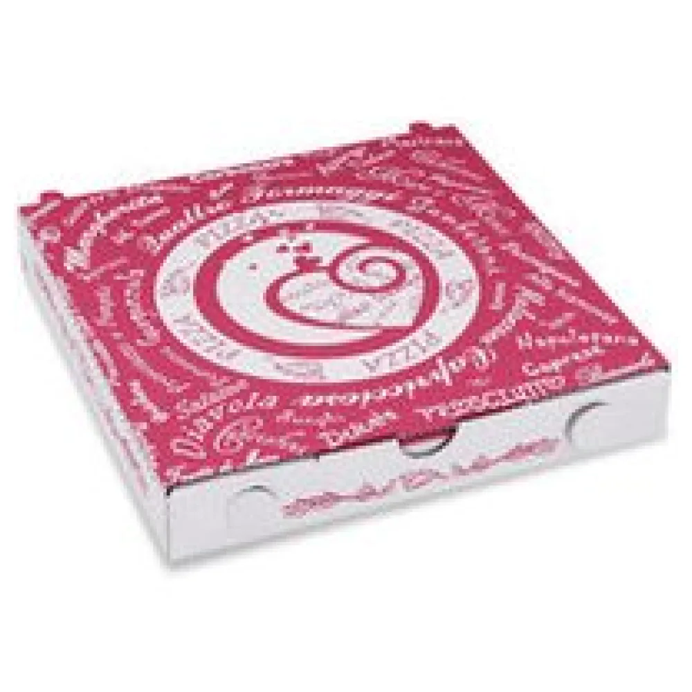 Pizzakarton aus Mikrowellpappe mit neutralem Motiv, 20 x 20 x 3 cm, 100 Stk. – Bild 3