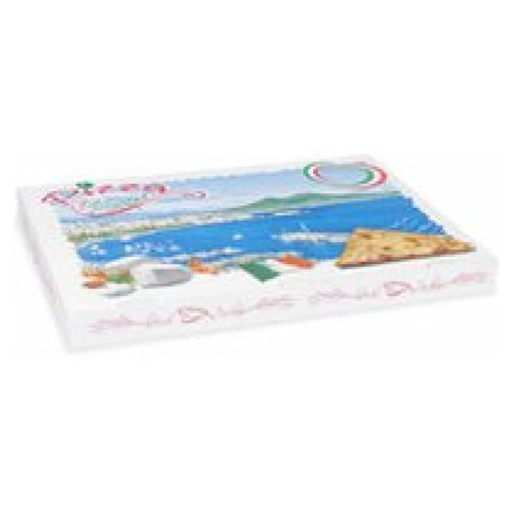 Pizzakarton aus Mikrowellpappe mit neutralem Motiv, 60 x 40 x 5 cm, 50 Stk. – Bild 3