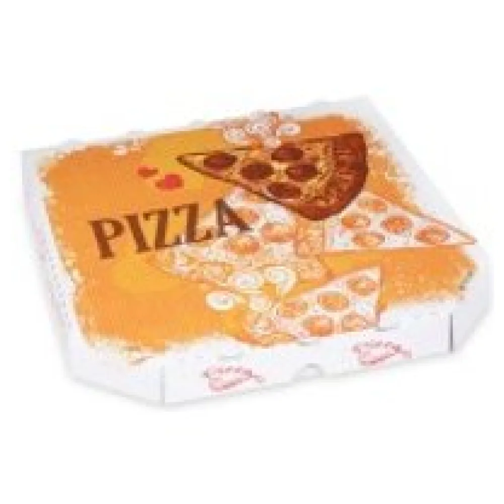 Pizzakarton aus Mikrowellpappe mit neutralem Motiv, 26 x 26 x 3 cm, 100 Stk. – Bild 3