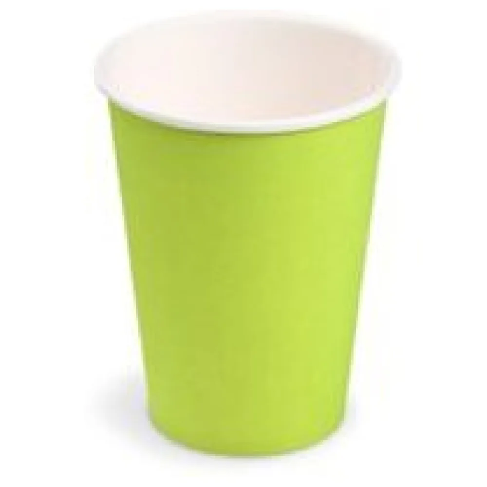 Getränkebecher Party/Pappbecher grün 240ml, O 74mm, 10 Stk. – Bild 3