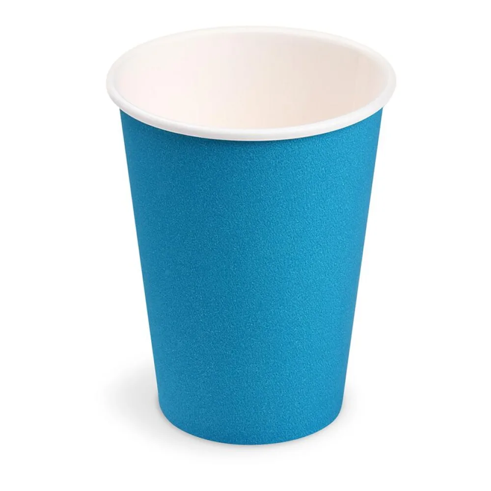 Getränkebecher Party/Pappbecher hellblau 240ml, O 74mm, 10 Stk. – Bild 2