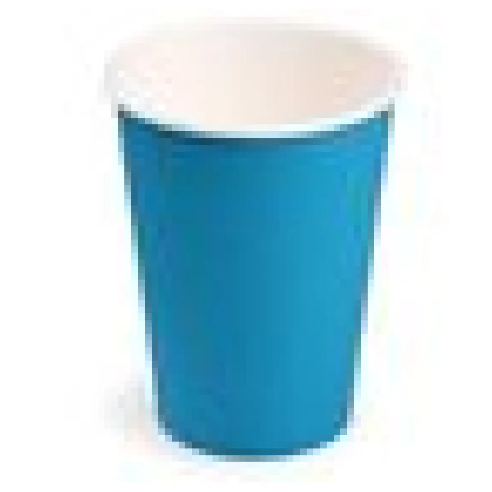 Getränkebecher Party/Pappbecher hellblau 240ml, O 74mm, 10 Stk. – Bild 4