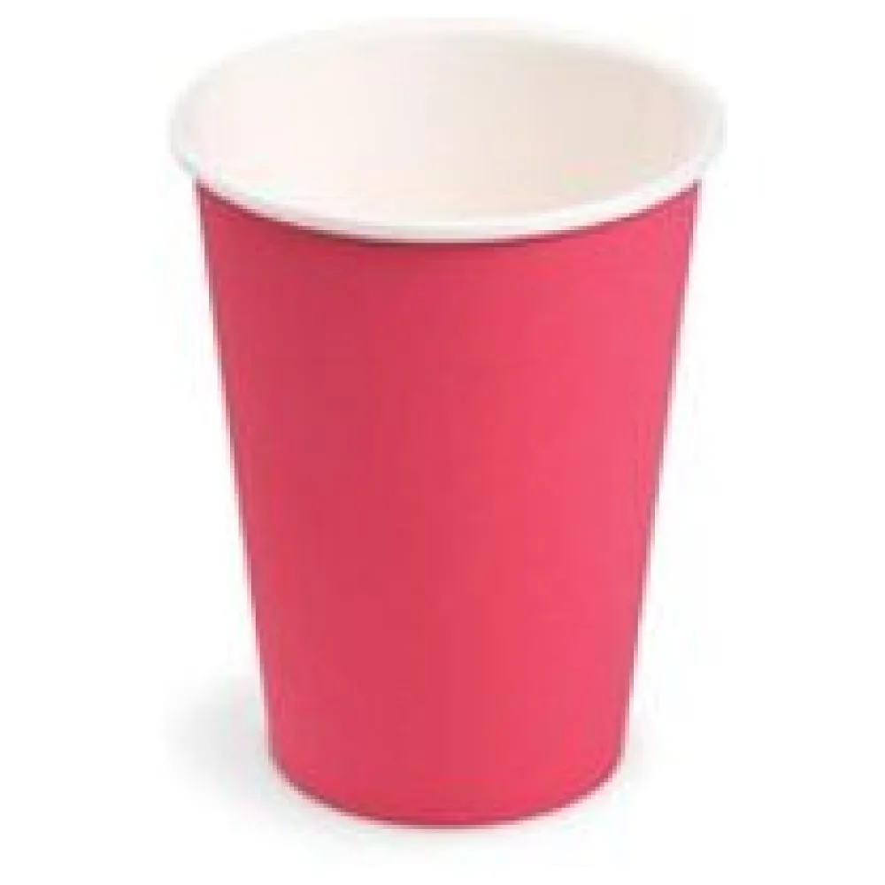 Getränkebecher Party/Pappbecher fuchsia 240ml, O 74mm, 10 Stk. – Bild 3