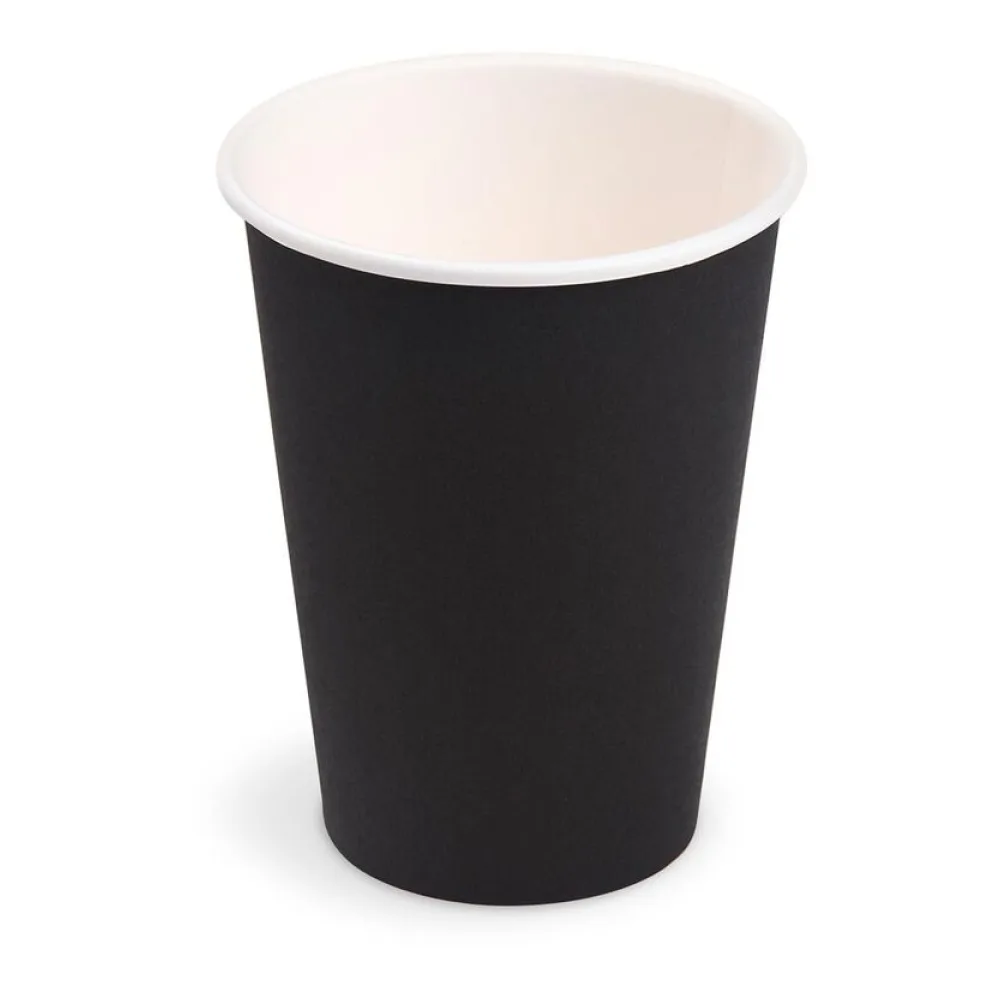 Getränkebecher Party/Pappbecher schwarz 240ml, O 74mm, 10 Stk. – Bild 2