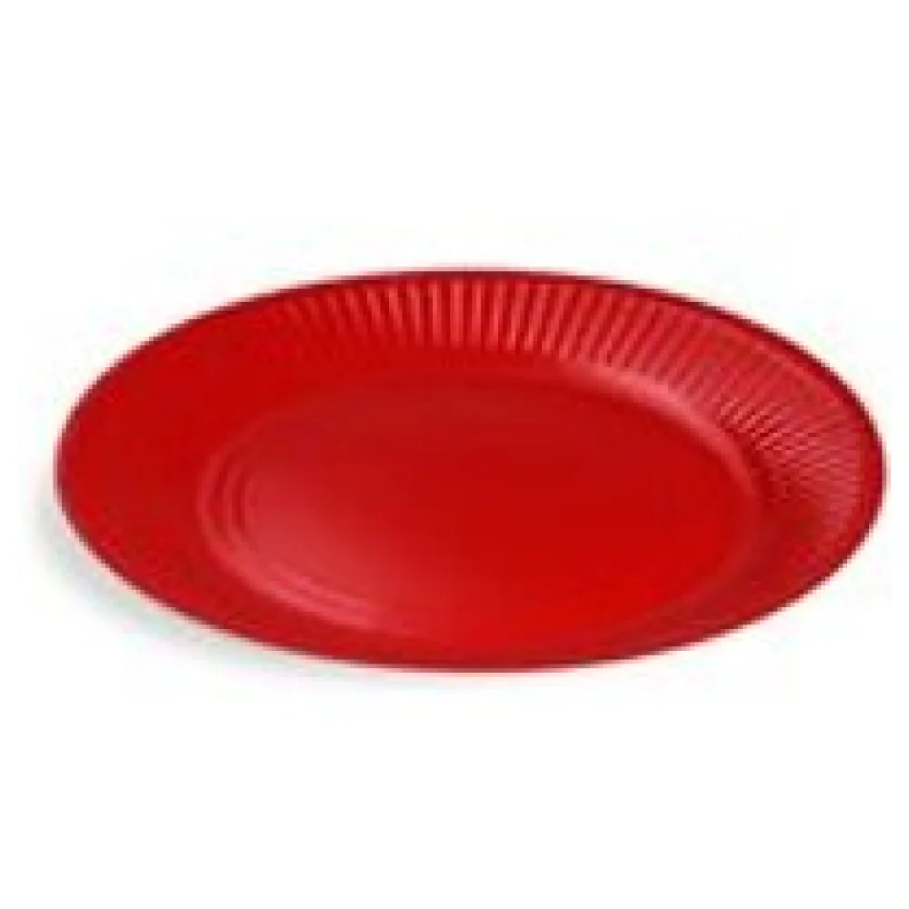 BIONATURE Pappteller Partyteller FSC Mix rund O23cm fettdicht rot, 10 Stk. – Bild 3