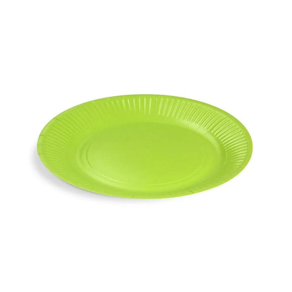 BIONATURE Pappteller Partyteller FSC Mix rund O23cm fettdicht grün, 10 Stk. – Bild 2