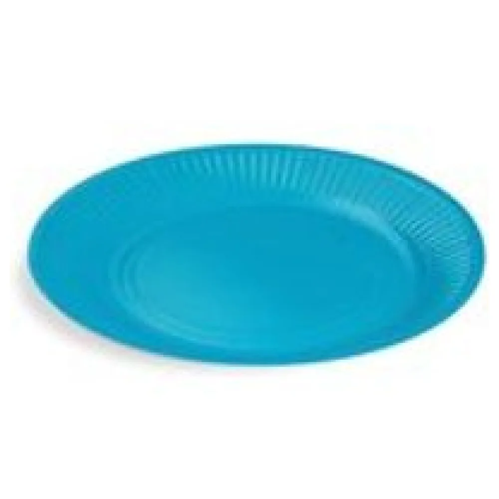 BIONATURE Pappteller Partyteller FSC Mix rund O23cm fettdicht blau, 10 Stk. – Bild 3