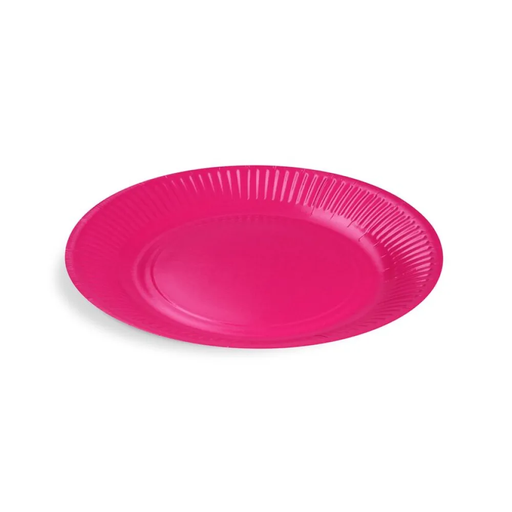 BIONATURE Pappteller Partyteller FSC Mix rund O23cm fettdicht fuchsia, 10 Stk. – Bild 2
