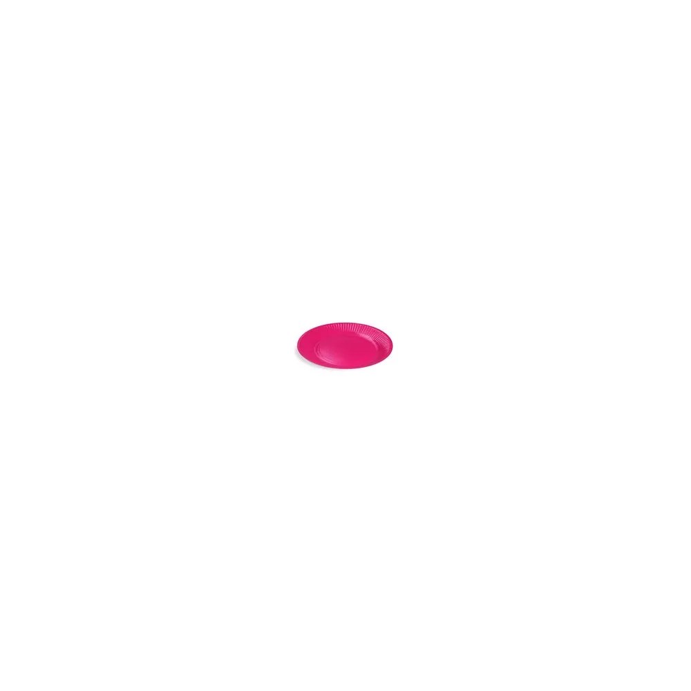 BIONATURE Pappteller Partyteller FSC Mix rund O23cm fettdicht fuchsia, 10 Stk.