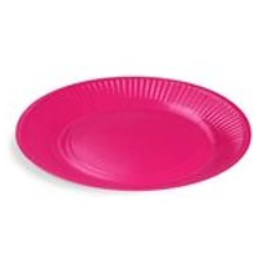 BIONATURE Pappteller Partyteller FSC Mix rund O23cm fettdicht fuchsia, 10 Stk. – Bild 3
