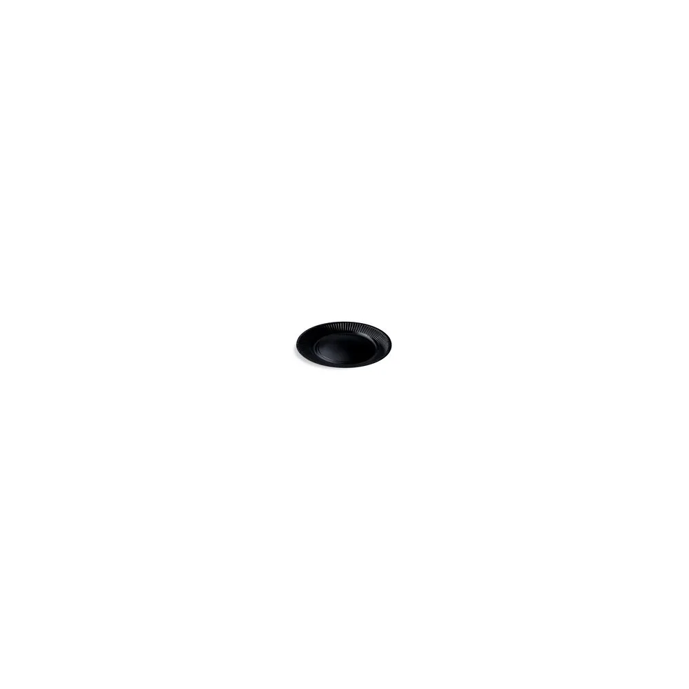 BIONATURE Pappteller Partyteller FSC Mix rund O23cm fettdicht schwarz, 10 Stk.