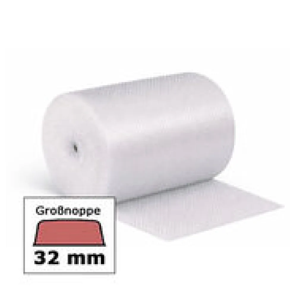 BubbleStar+ Luftpolsterfolie großnoppig 100cm x 25m, EXTRA GROSSE NOPPEN