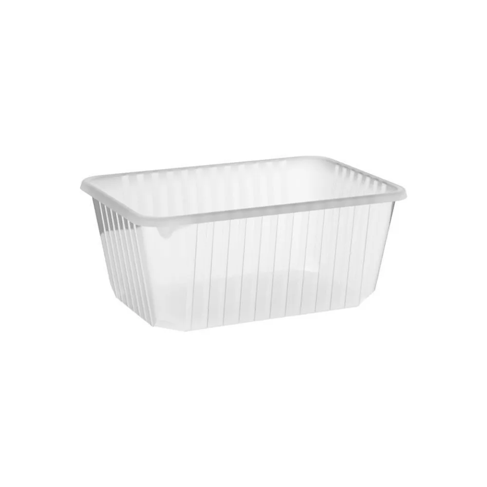 Rechteckschalen klar 1200 ml (PP), 50 Stk. – Bild 2