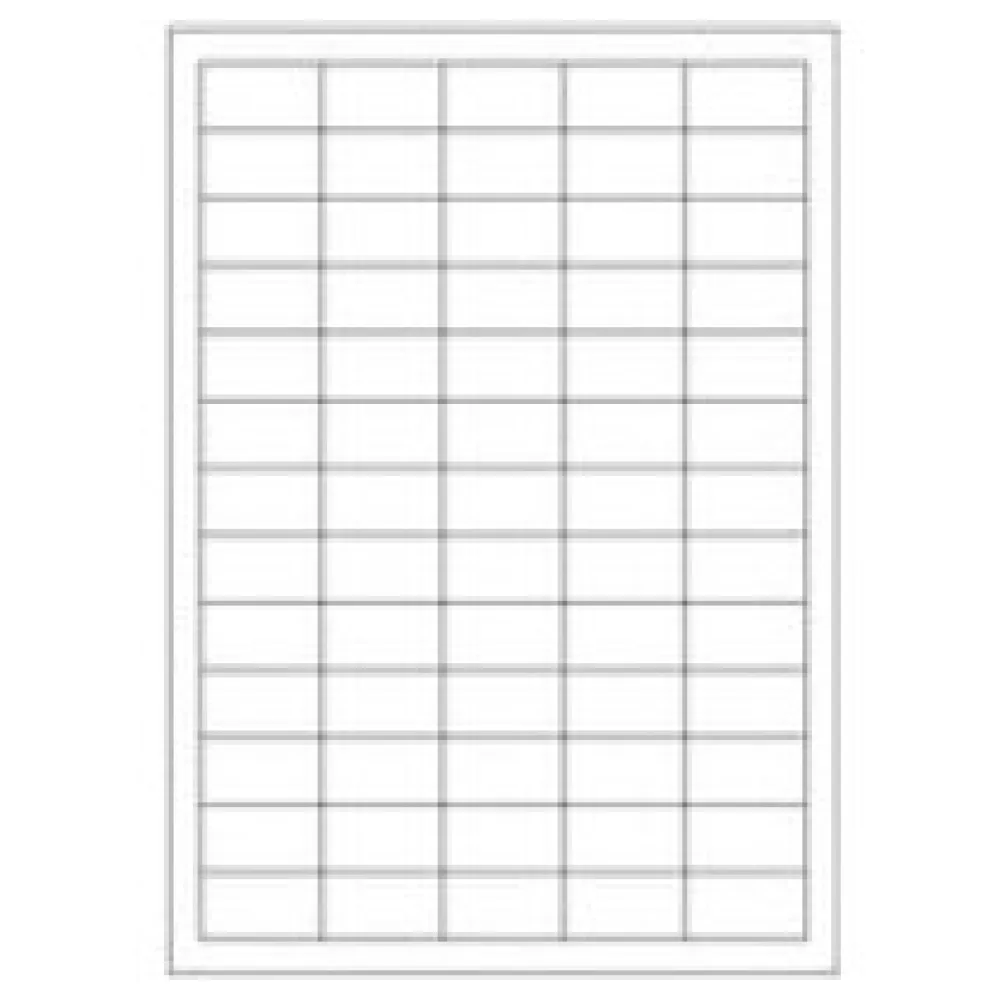 Etiketten Labels selbstklebend weiß 38 x 21.2mm auf DIN A4, 6500 Stk. – Bild 3