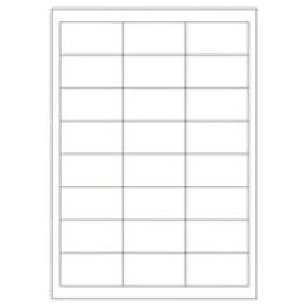 Etiketten Labels selbstklebend weiß 64.6 x 33.8mm auf DIN A4, 2400 Stk. – Bild 3