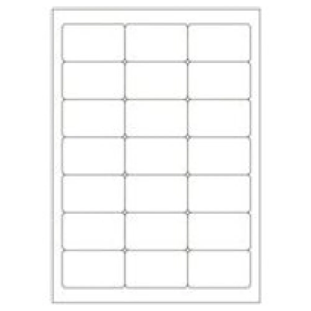 Etiketten Labels selbstklebend weiß 63.5 x 38.1mm auf DIN A4, 2100 Stk. – Bild 3