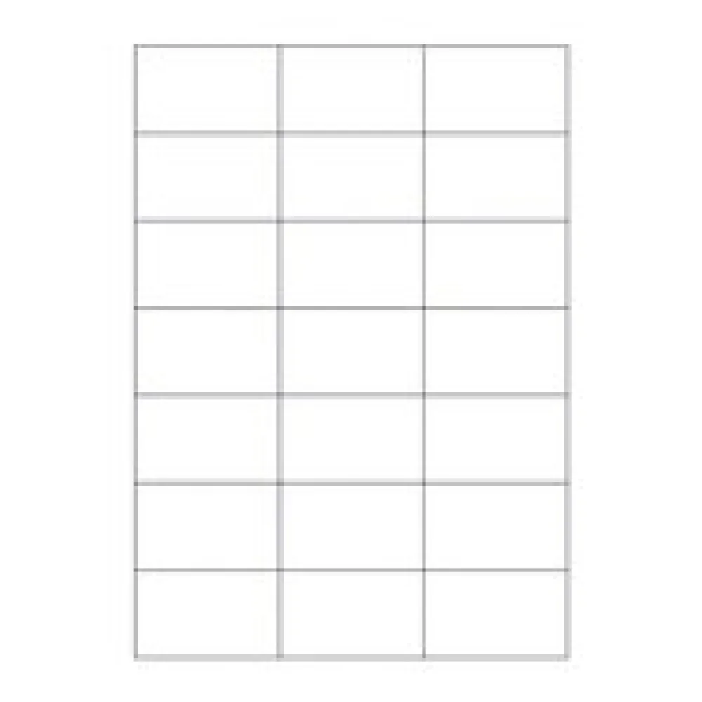Etiketten Labels selbstklebend weiß 70 x 42.3mm auf DIN A4, 2100 Stk.