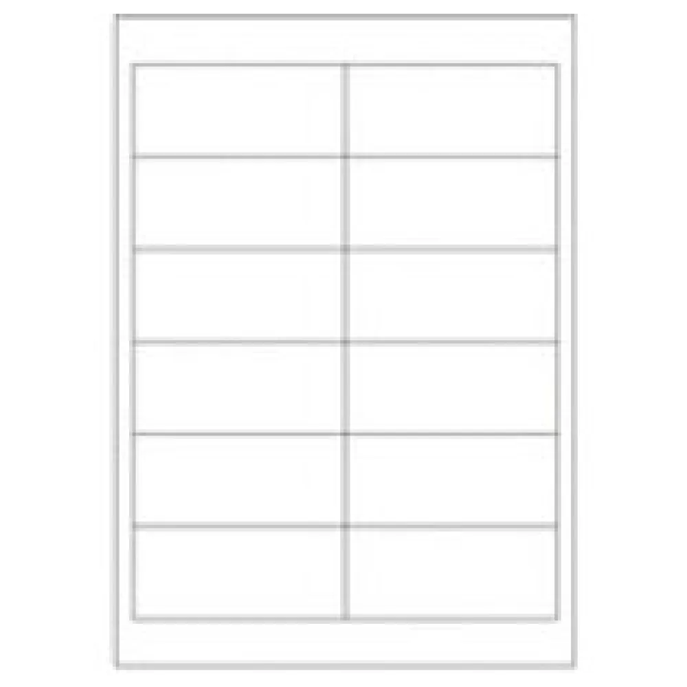 Etiketten Labels selbstklebend weiß 97 x 42.3mm auf DIN A4, 1200 Stk. – Bild 3