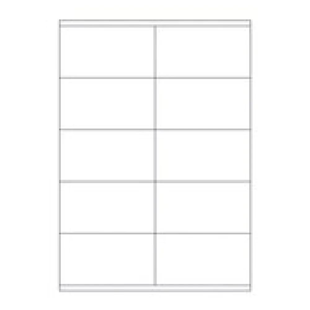 Etiketten Labels selbstklebend weiß 105 x 57mm auf DIN A4, 1000 Stk.