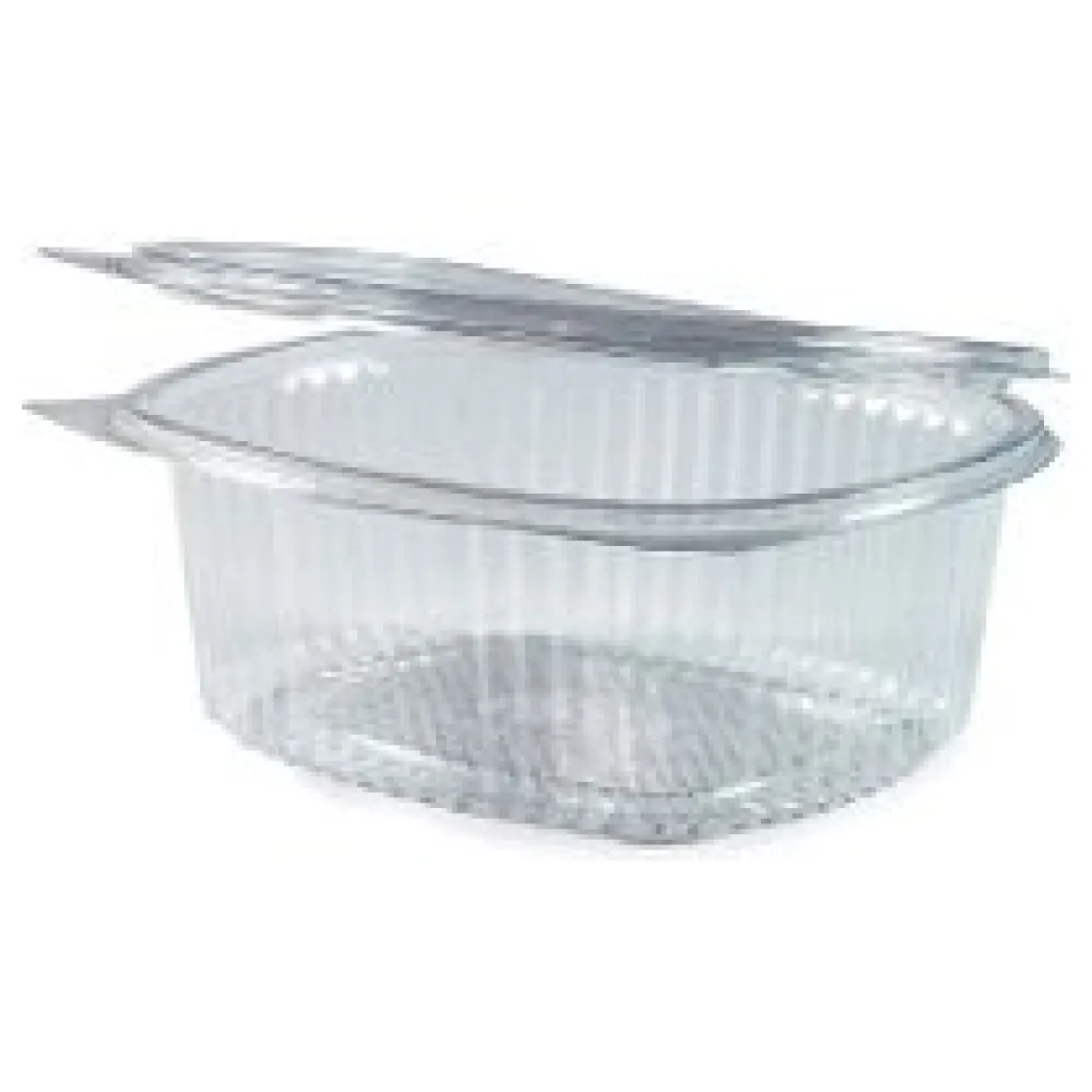 Feinkostbecher oval klar mit Deckel 250 ml (PET), 50 Stk. – Bild 3