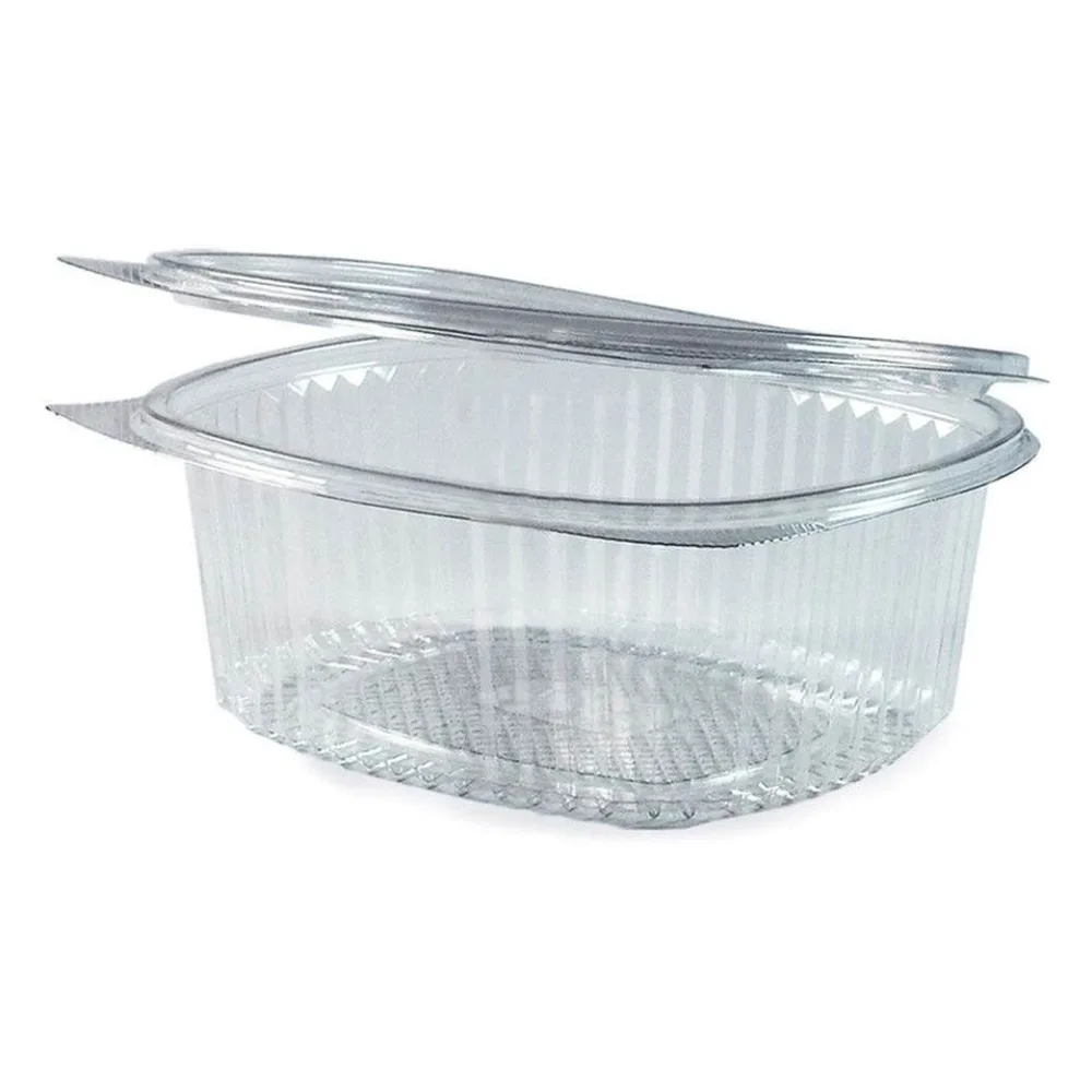 Feinkostbecher oval klar mit Deckel 250 ml (PET), 50 Stk. – Bild 2