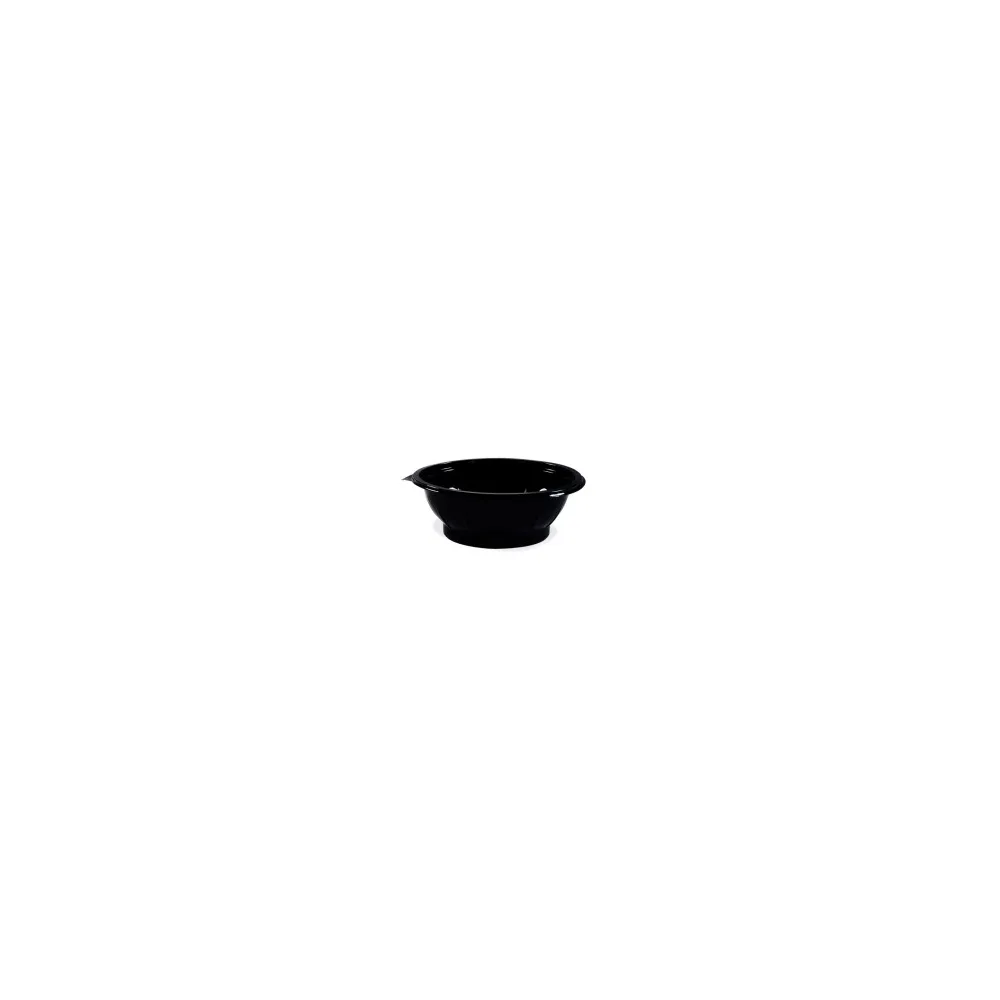 Salatschalen rund O 17,6 x 5,9 cm schwarz 600 ml (PET), 50 Stk.