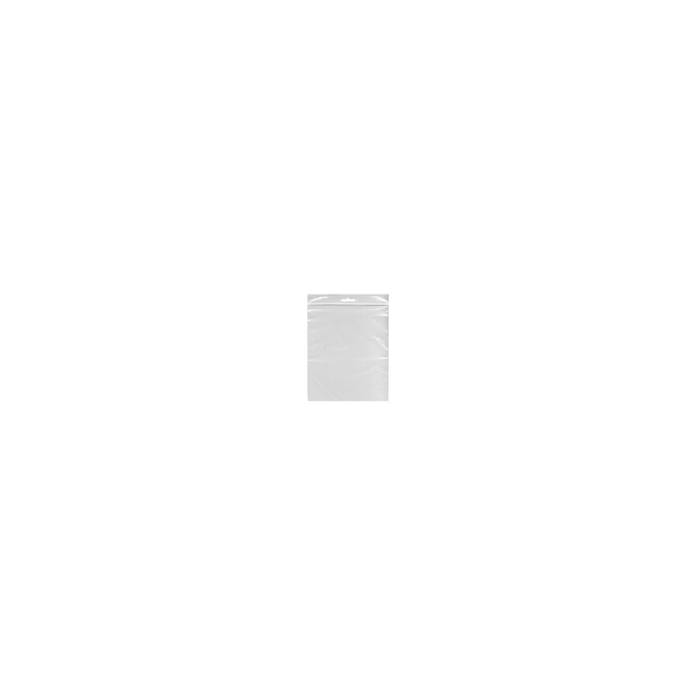 Druckverschlussbeutel 70 x 100 mm mit Eurolochung, 100 Stk.