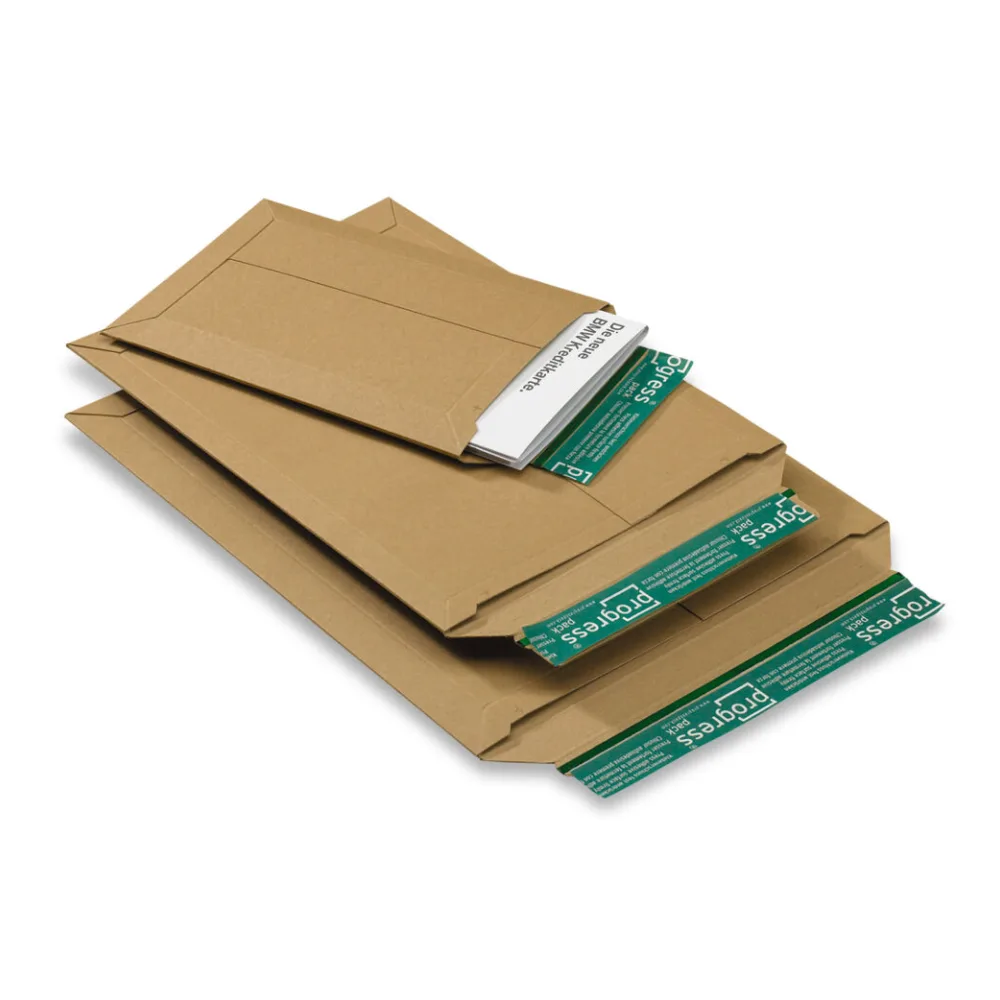Versandtaschen TP350 295x375mm stabile Vollpappe Selbstklebeverschluss B4 braun – Bild 2