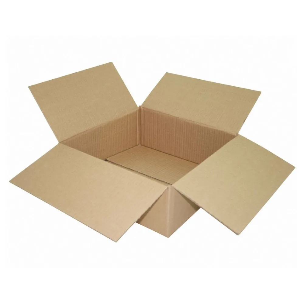Faltkarton 350x350x130mm 1-wellig, braun – Bild 2