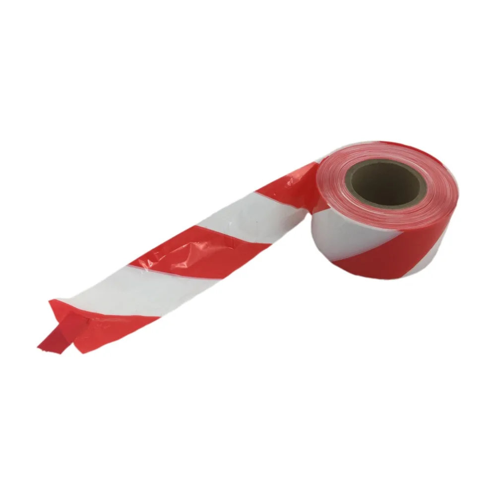 Absperrband rot weiß gestreift 75mm breit 500 Meter LDPE – Bild 2
