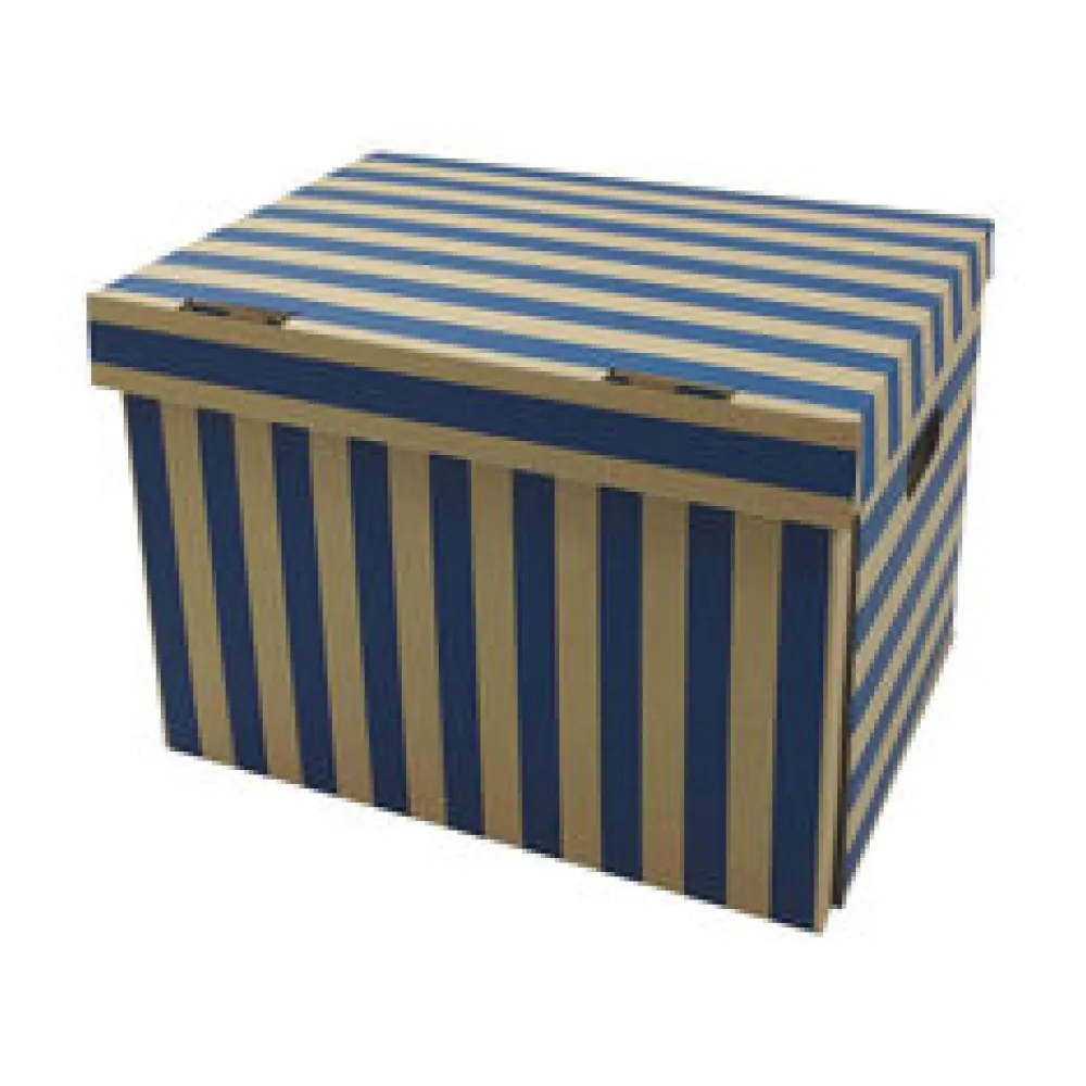 Archivbox Lagerbox 400x320x290mm gestreift extrem stabil, bis 250kg stapelbar
