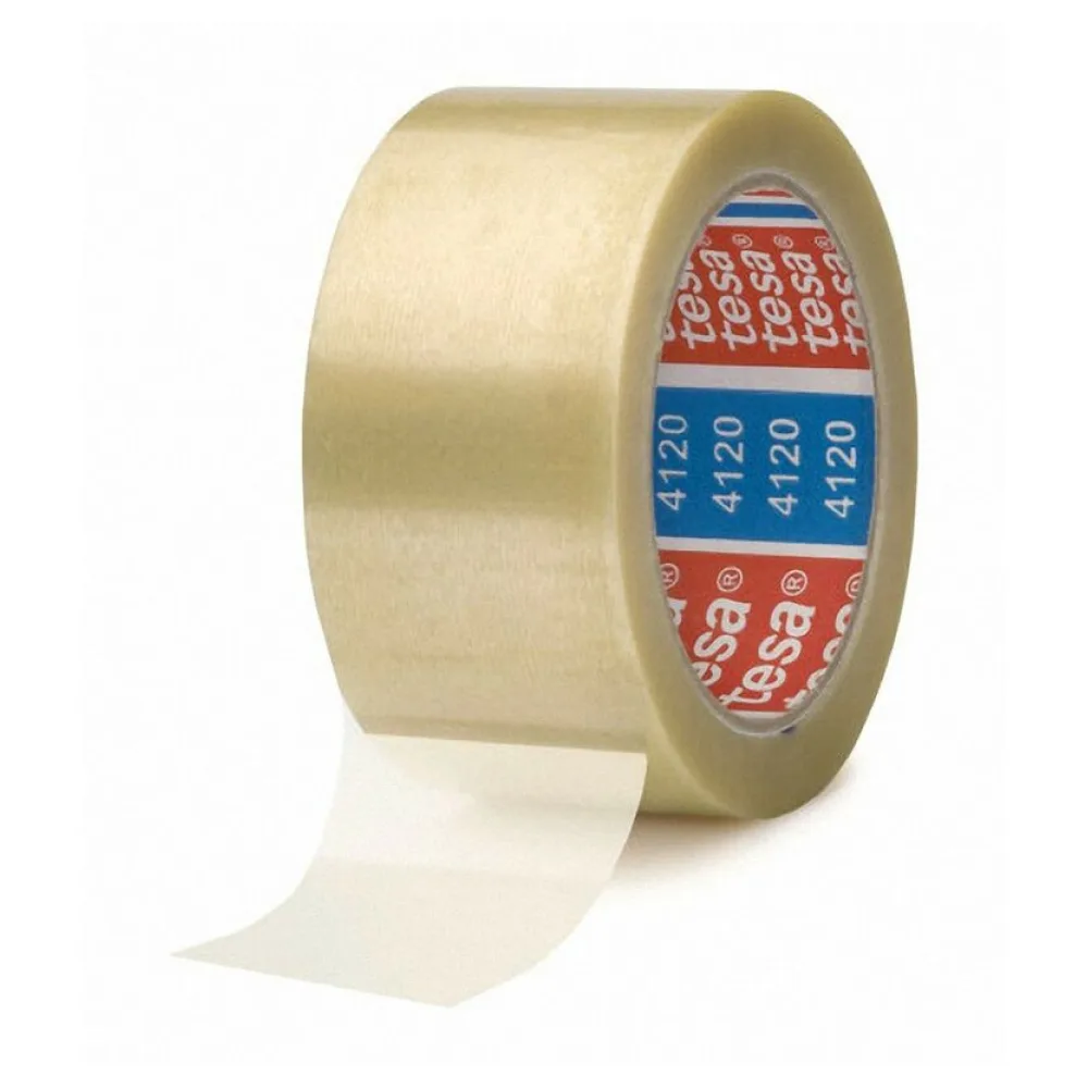 Klebeband tesapack 4120, PVC, 50mm x 66m, transparent – Bild 2